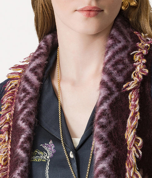 Baby Alpaca "Sogni" Jacquard Long - Notte